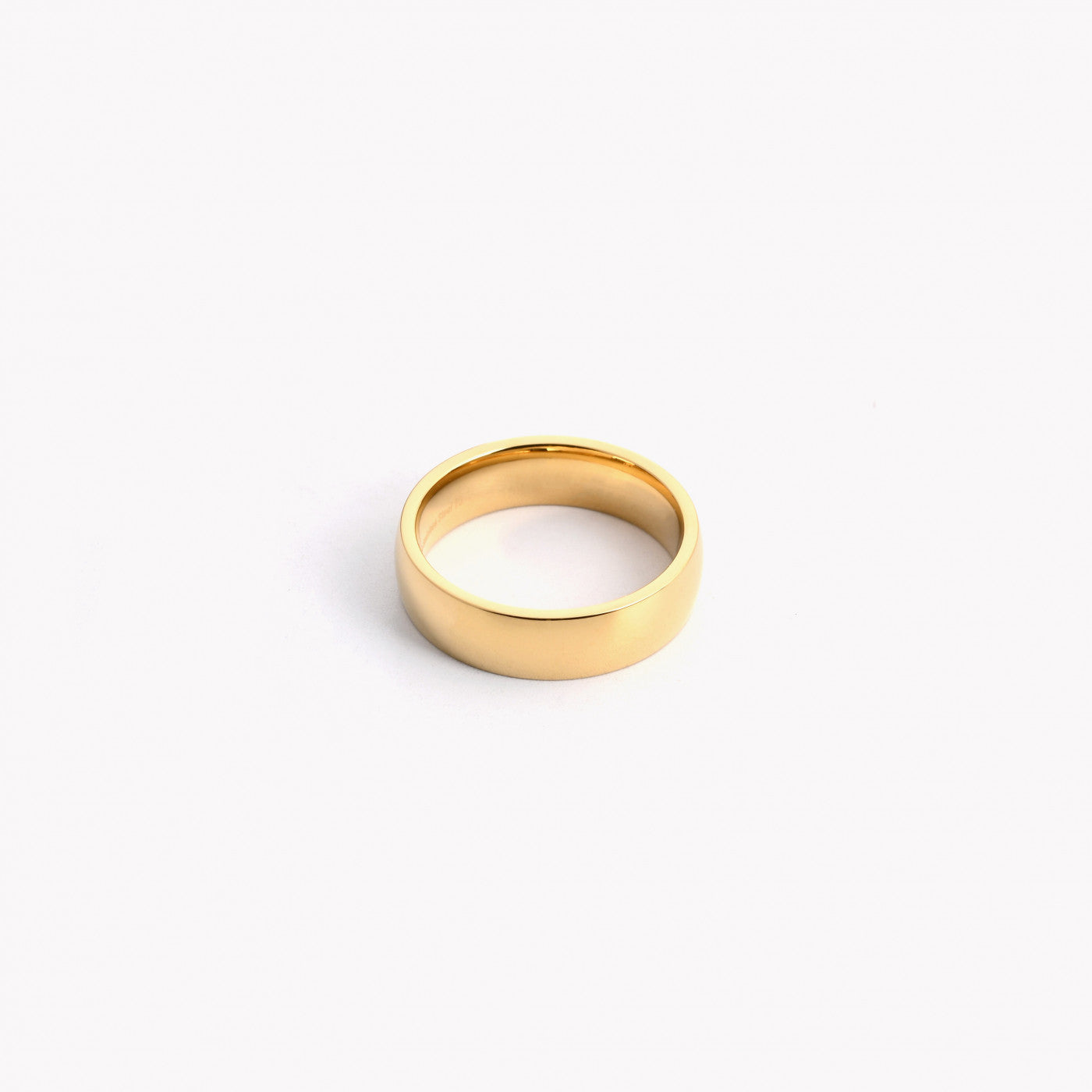 Aliança grossa aço 6mm - Compromisso/Casamento