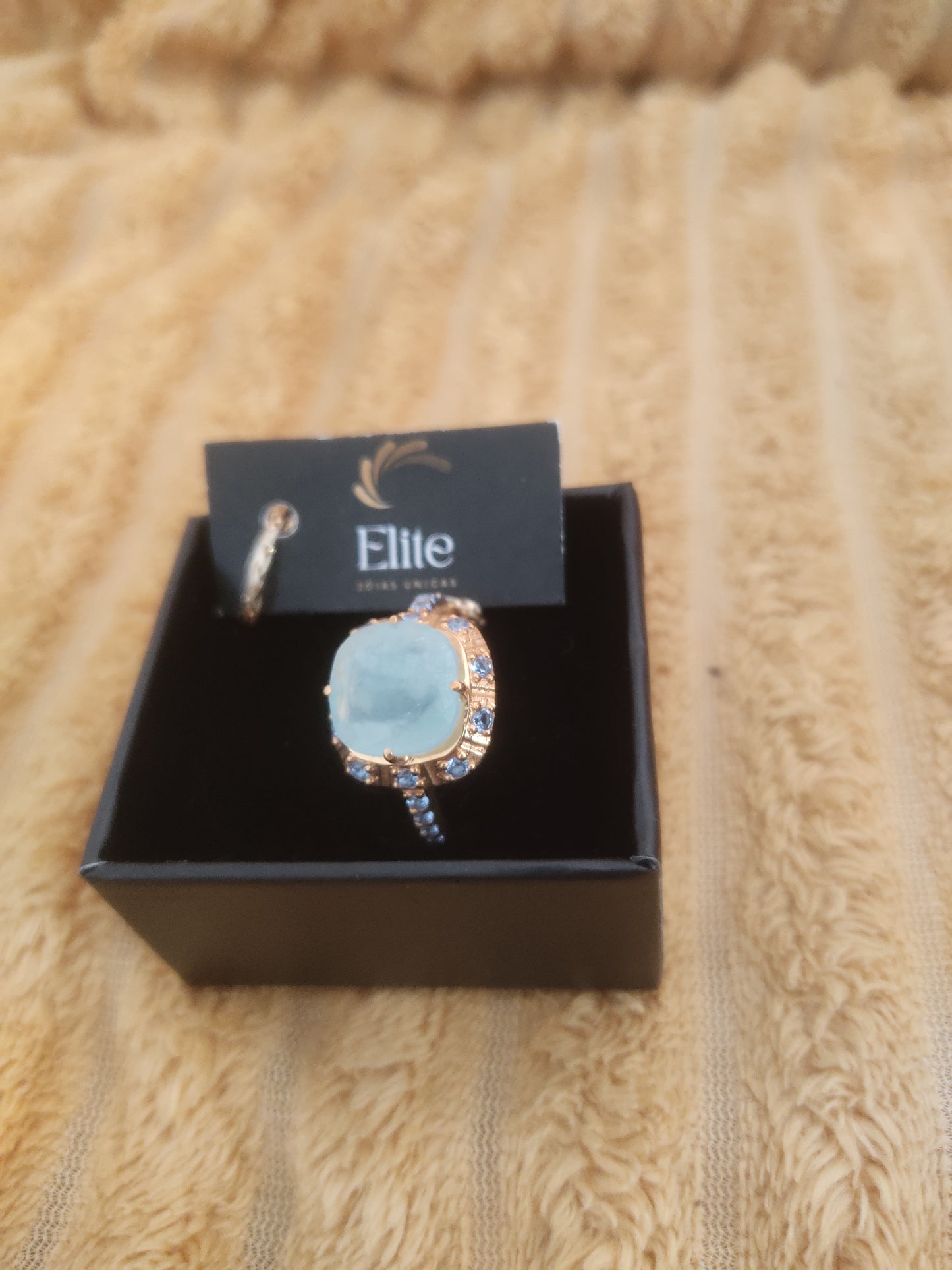 Anel Elite Aquamarina - colecção Elegance