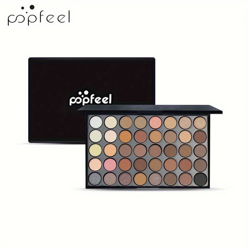 Paleta de maquiagem 40 cores com sombras mate, cintilantes, brilhantes e metálicas.