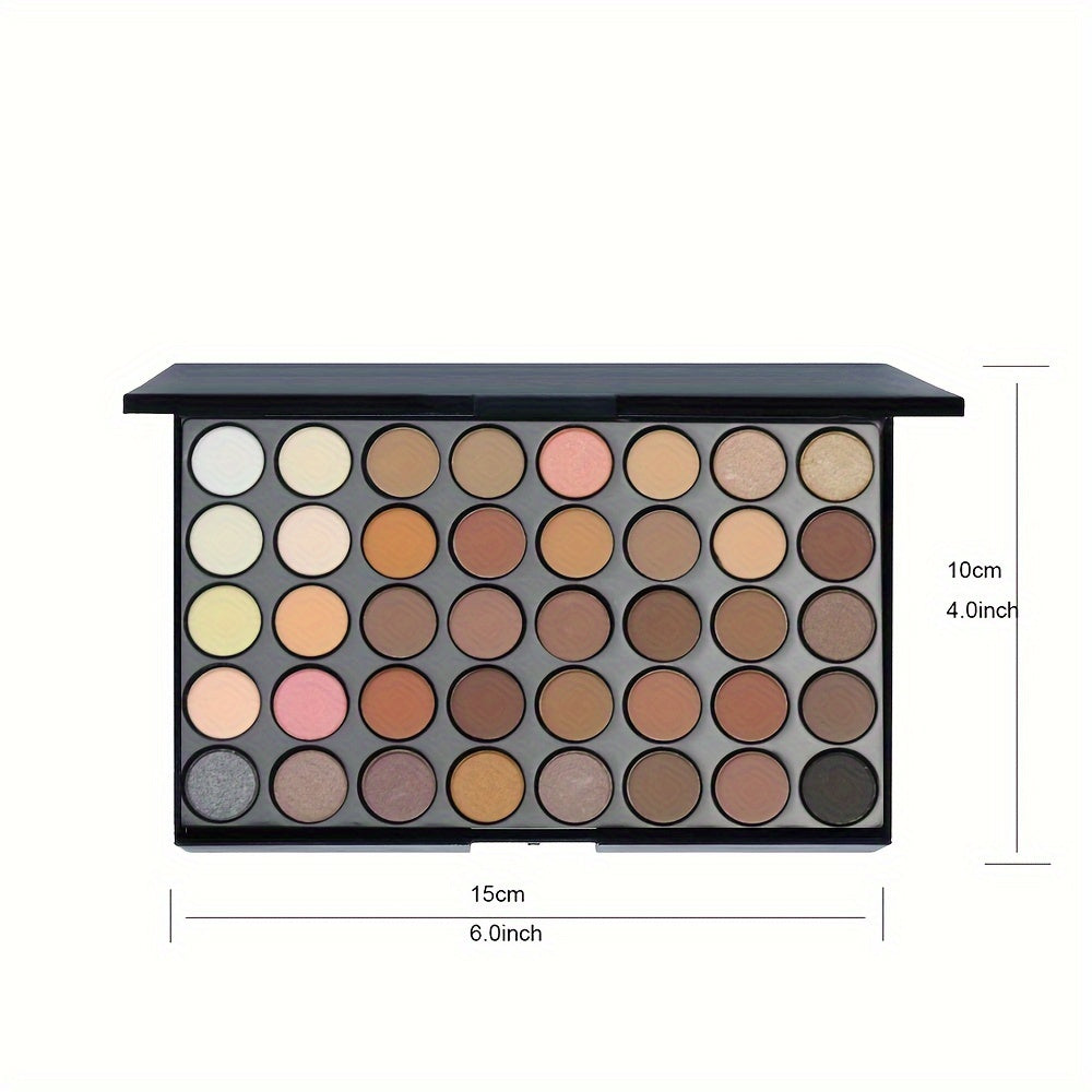 Paleta de maquiagem 40 cores com sombras mate, cintilantes, brilhantes e metálicas para criar looks variados