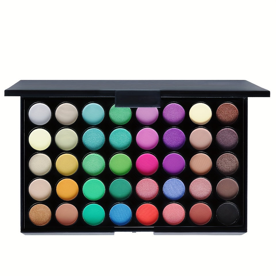 Paleta de maquiagem 40 cores com sombras mate, cintilantes e metálicas da Sexy Spot 82