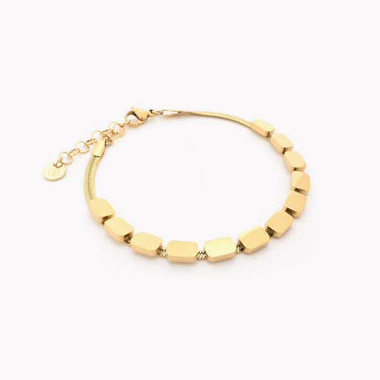 Square steel bracelet