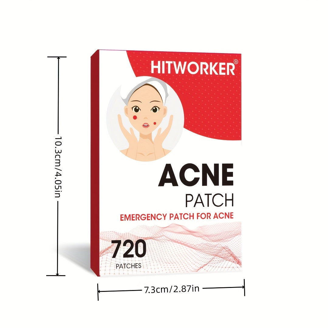 Adesivos para acne hidrocoloides 720 unidades em embalagem de emergência para tratamento eficaz da acne