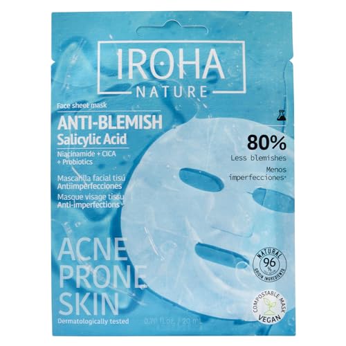 Adesivos para espinhas com ácido salicílico da Iroha Nature, reduzem espinhas em 8 horas, 18 unidades.