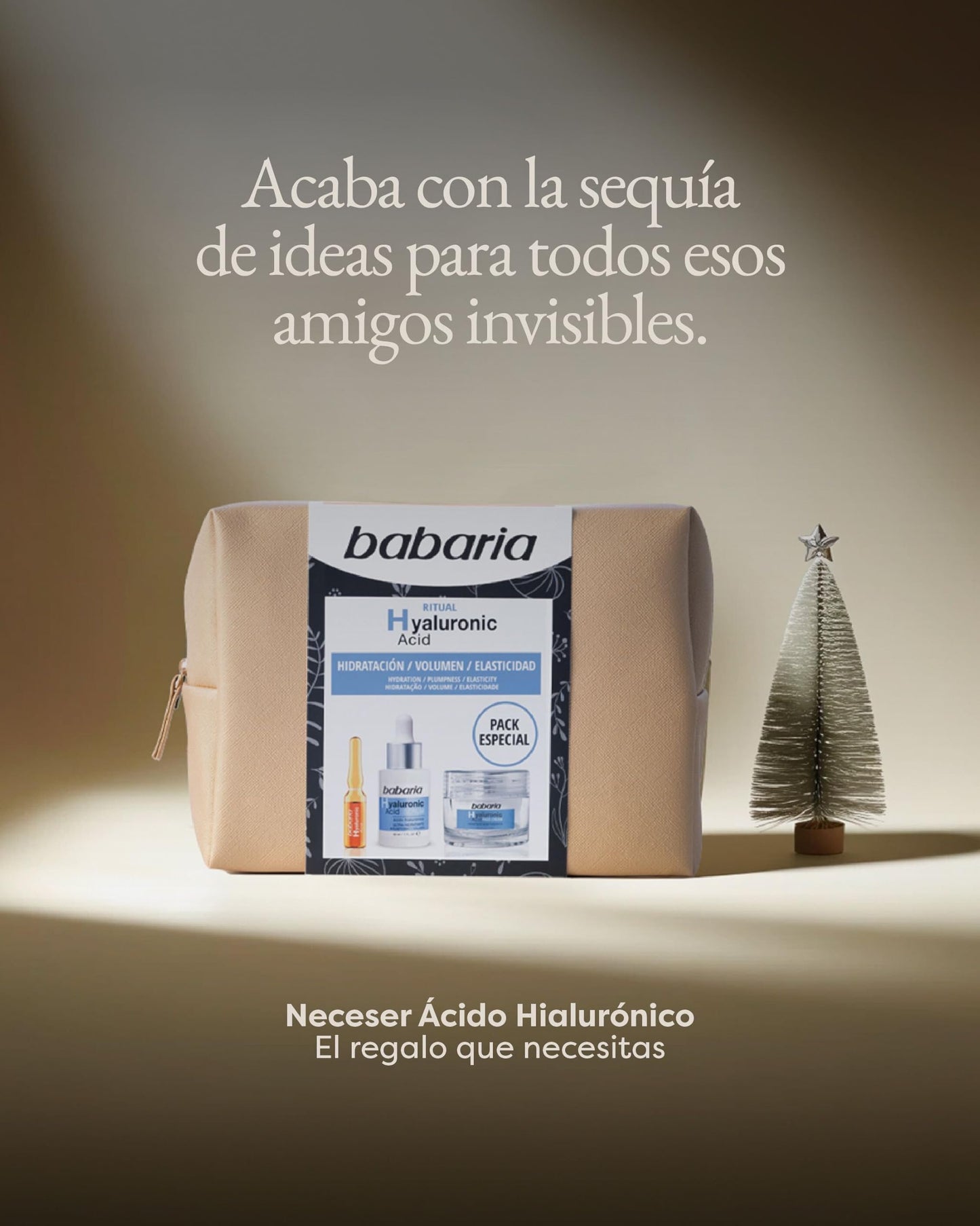 Babaria - Pack cremes mulher presente com creme hidratante e soro facial em embalagem pronta para presente