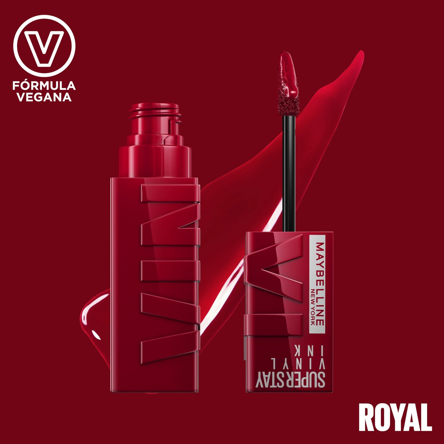 Maybelline New York Superstay Vinyl Ink, batom efeito vinil Maybelline, longa duração e fórmula vegana para lábios impecáveis