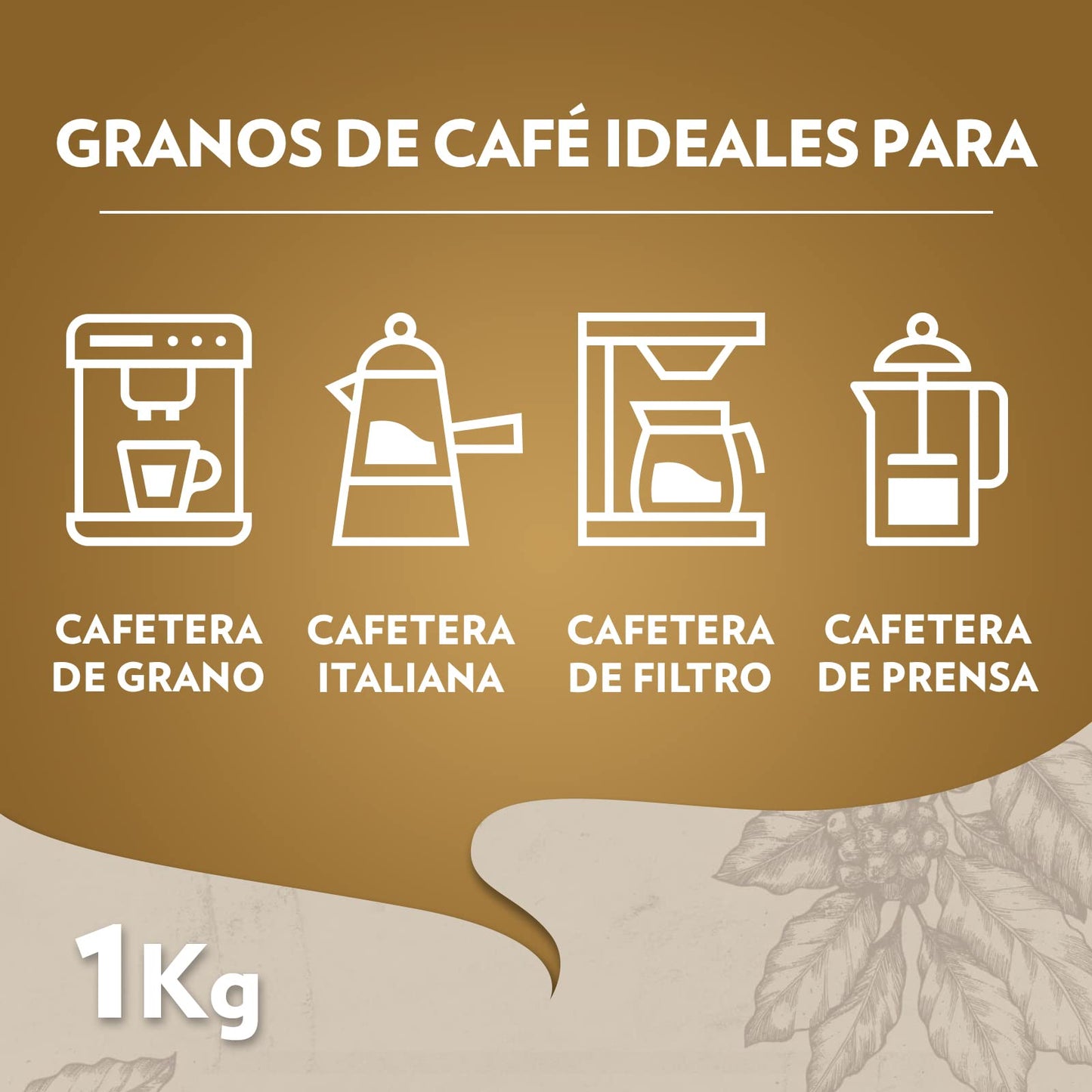 Granos de café ideais para cafeteira de grão, italiana, de filtro e de prensa, 1 kg de café em grãos Lavazza