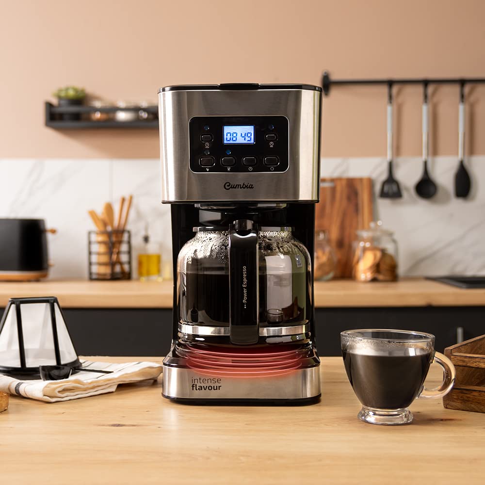Cafeteira Cecotec 6 xícaras com capacidade de 0,8 litros e 680 W, ideal para preparo de café
