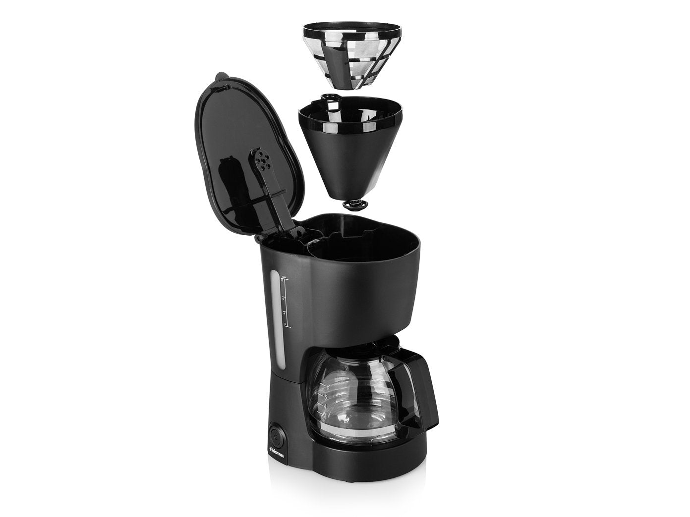 Cafeteira Cecotec drip 680W com capacidade de 0,8 litros e design moderno, ideal para preparar 6 xícaras de café.