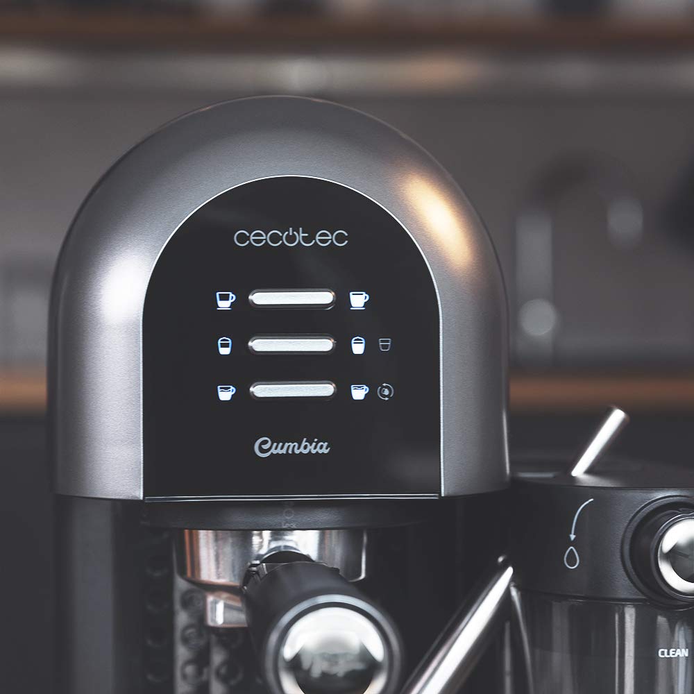 Cafeteira semiautomatica Cecotec Power Instant-ccino 20 Chic série bianca com painel digital moderno