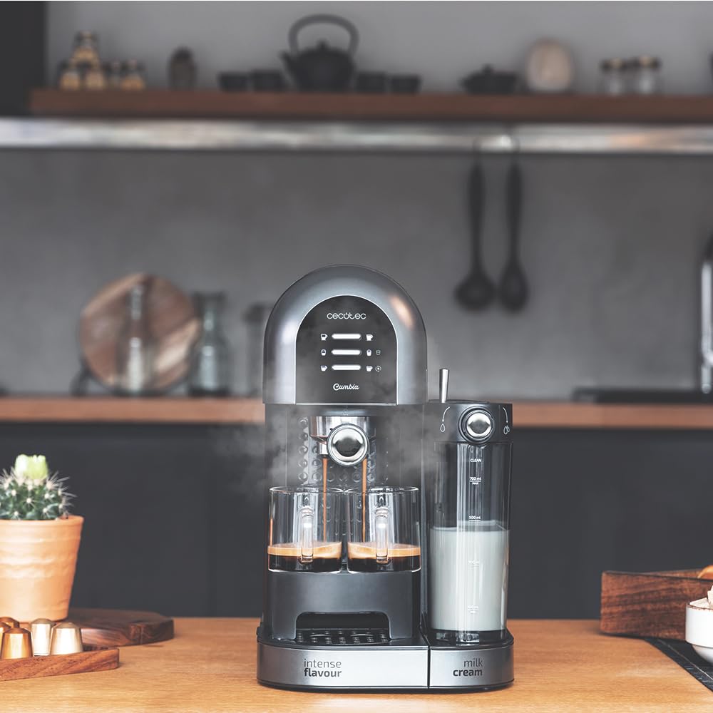 Cafeteira semiautomática Cecotec Power Instant-ccino 20 Chic série bianca com design moderno e funcional