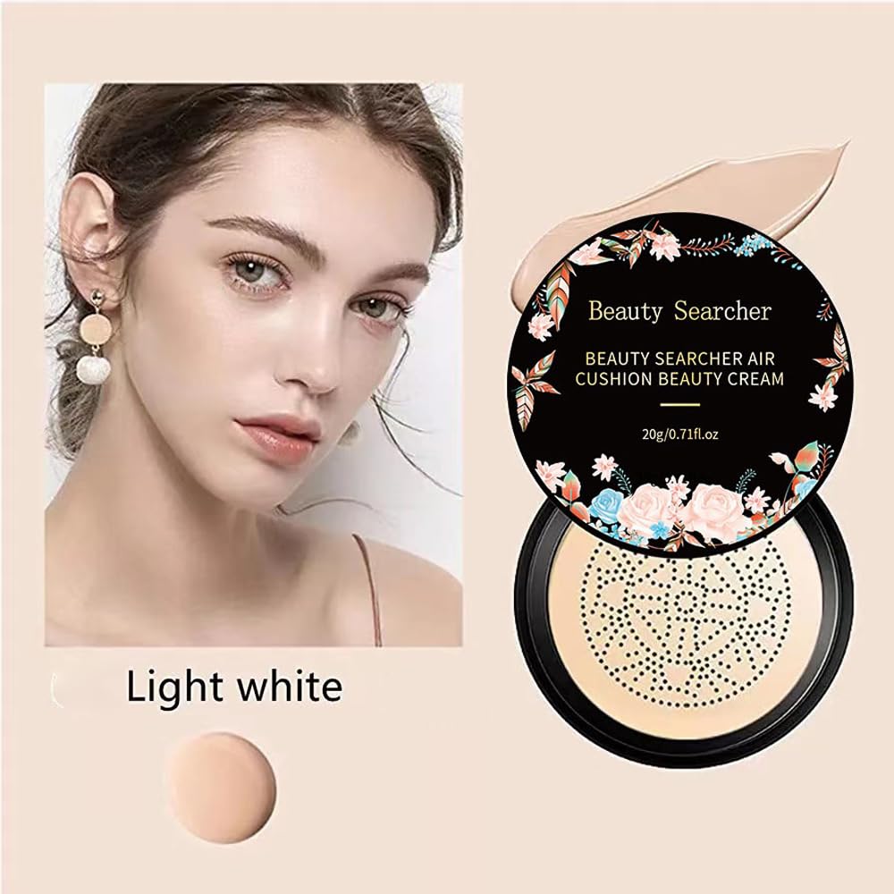 Corretivo CC cream hidratante com almofada de ar e esponja, tonalidade natural médio