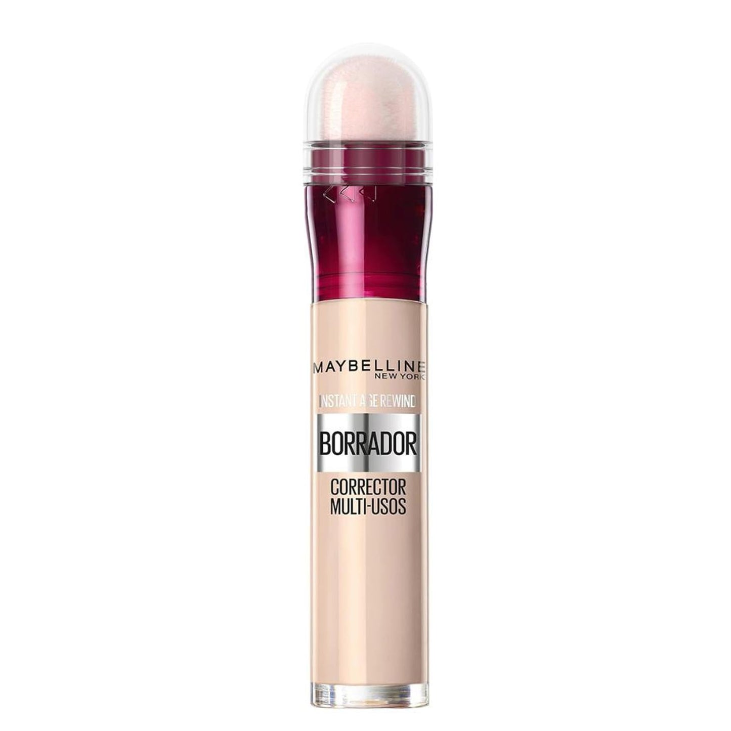 Corretor de olheiras Maybelline Instant Anti-Age com aplicador em esponja para cobertura rápida e eficaz