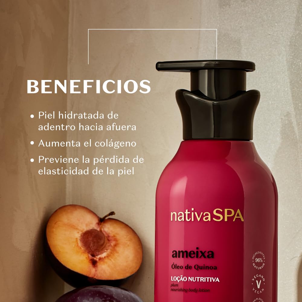 Creme corporal hidratante O Boticário Nativa SPA Karité com gotas de quinoa para hidratação profunda