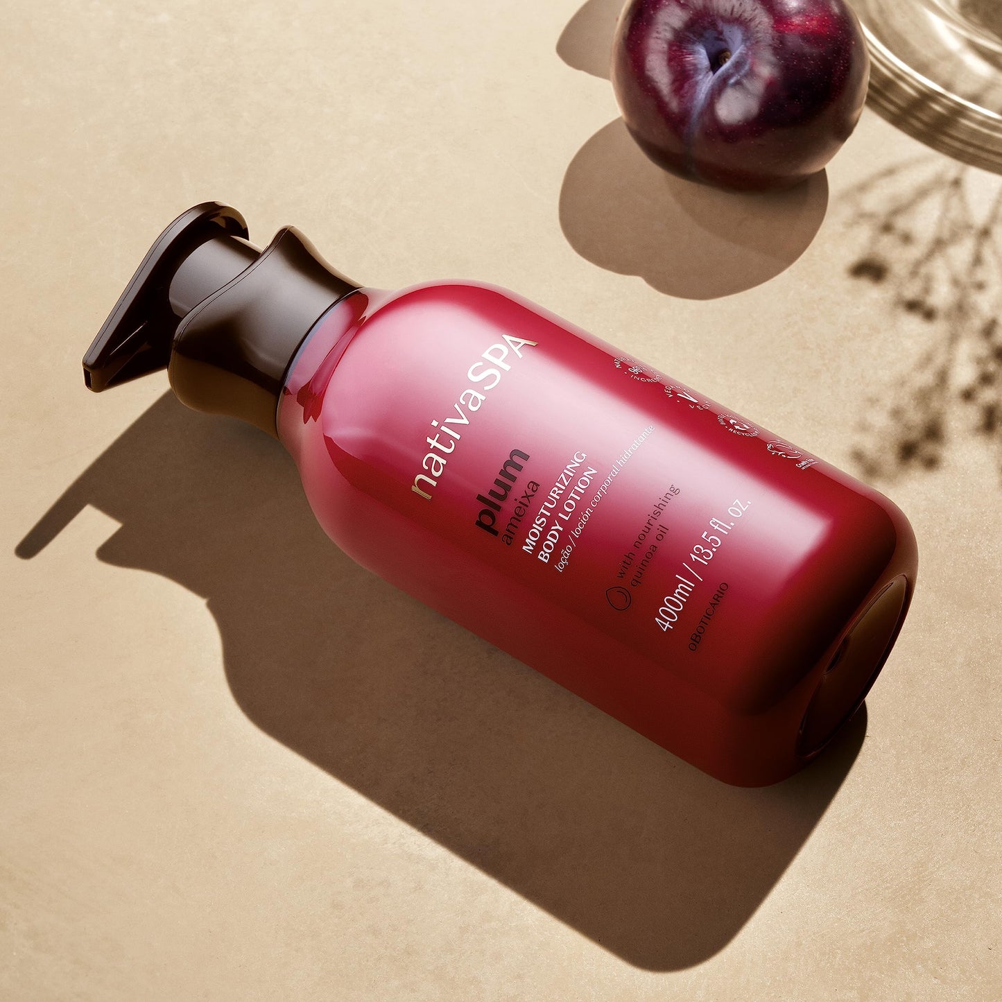 Creme corporal hidratante O Boticário Nativa SPA Karité com gotas de quinoa, 400 ml, para pele mais hidratada