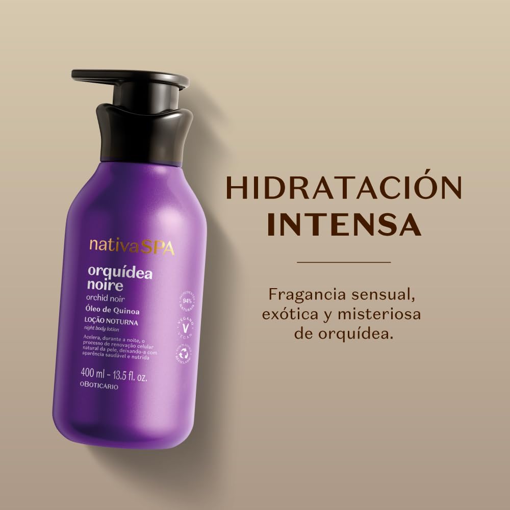Creme corporal hidratante O Boticário Nativa SPA Karité com quinoa para hidratação intensa 400 ml