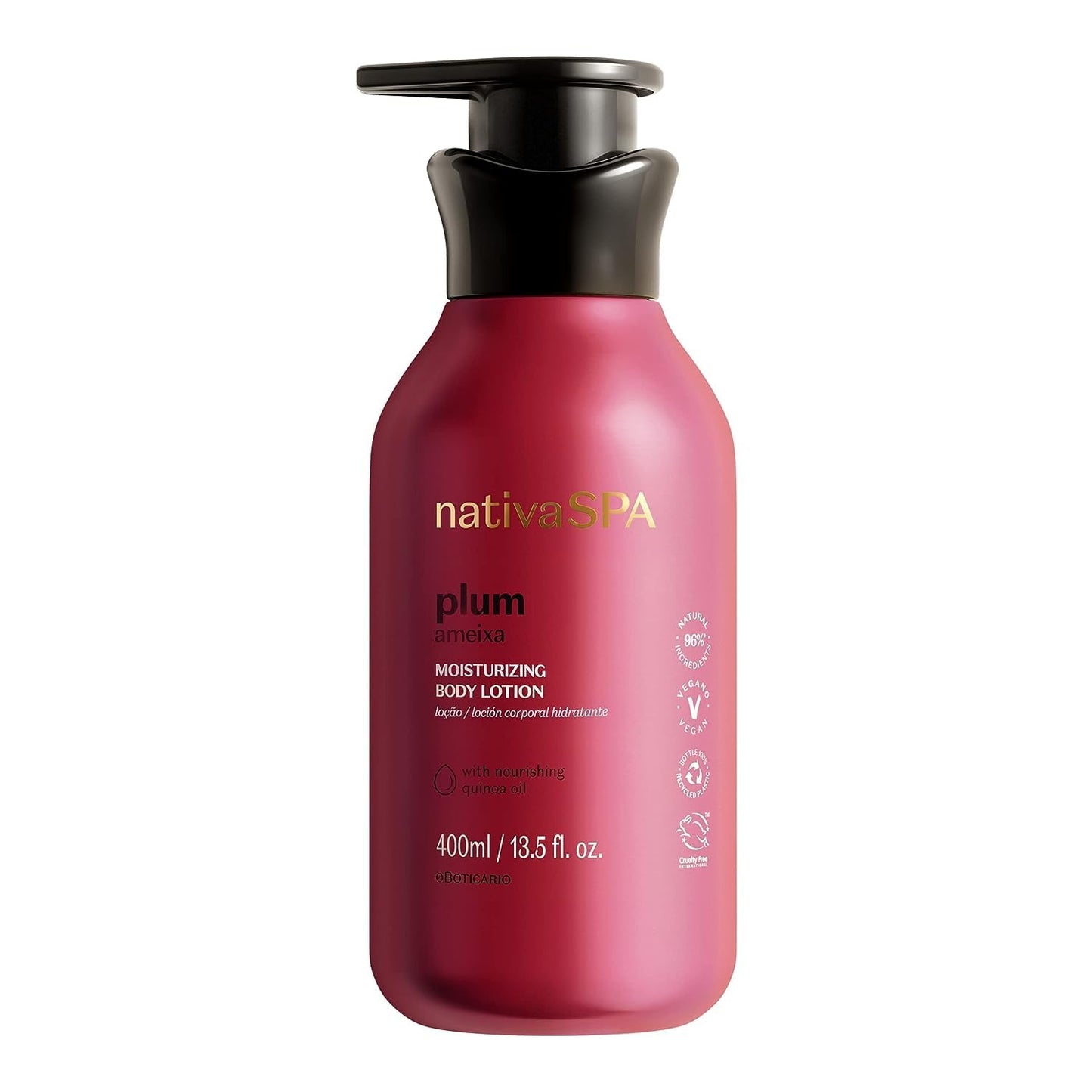 Creme corporal hidratante O Boticário Nativa SPA Karité, 400 ml, com quinoa para mais hidratação