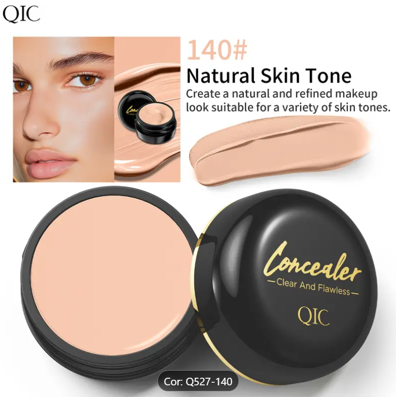 Creme Corretivo QIC de Cobertura Total - À Prova d'Água em tom de pele natural