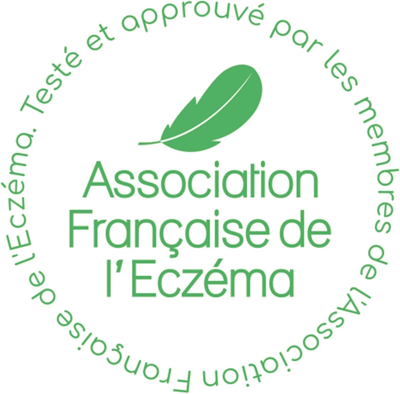 Logotipo da Associação Francesa de Eczéma com selo de aprovação para creme hidratante CeraVe