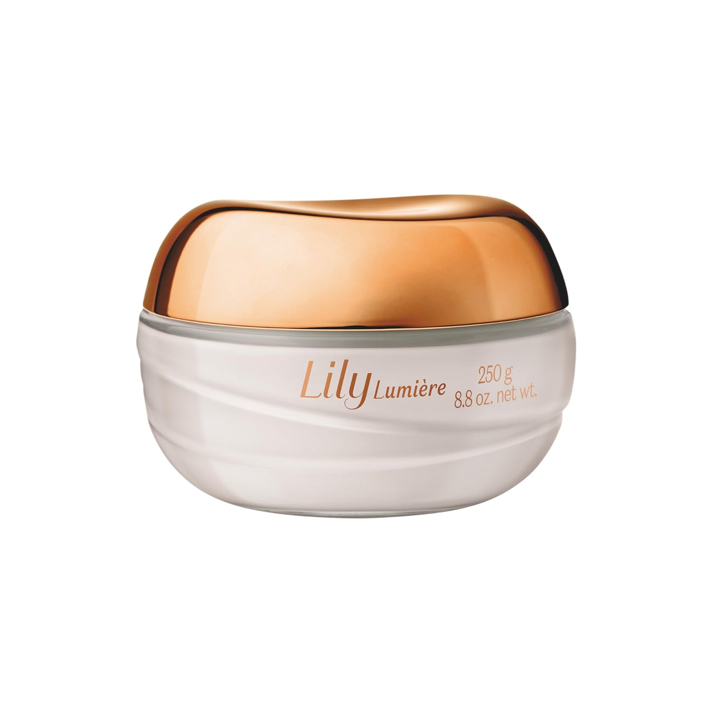Creme hidratante O Boticário Lily Satin, 250 g, com fragrância prolongada e 48 horas de hidratação
