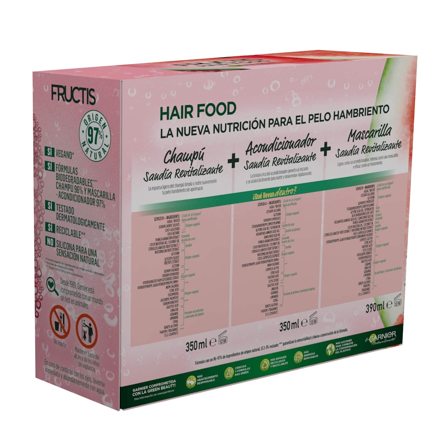 Pack Garnier Hair Food Melancia - Shampoo e Condicionador