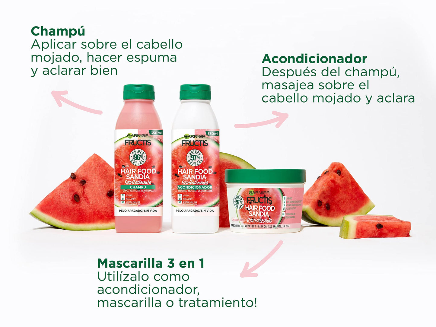 Pack Garnier Hair Food Melancia - Shampoo e Condicionador