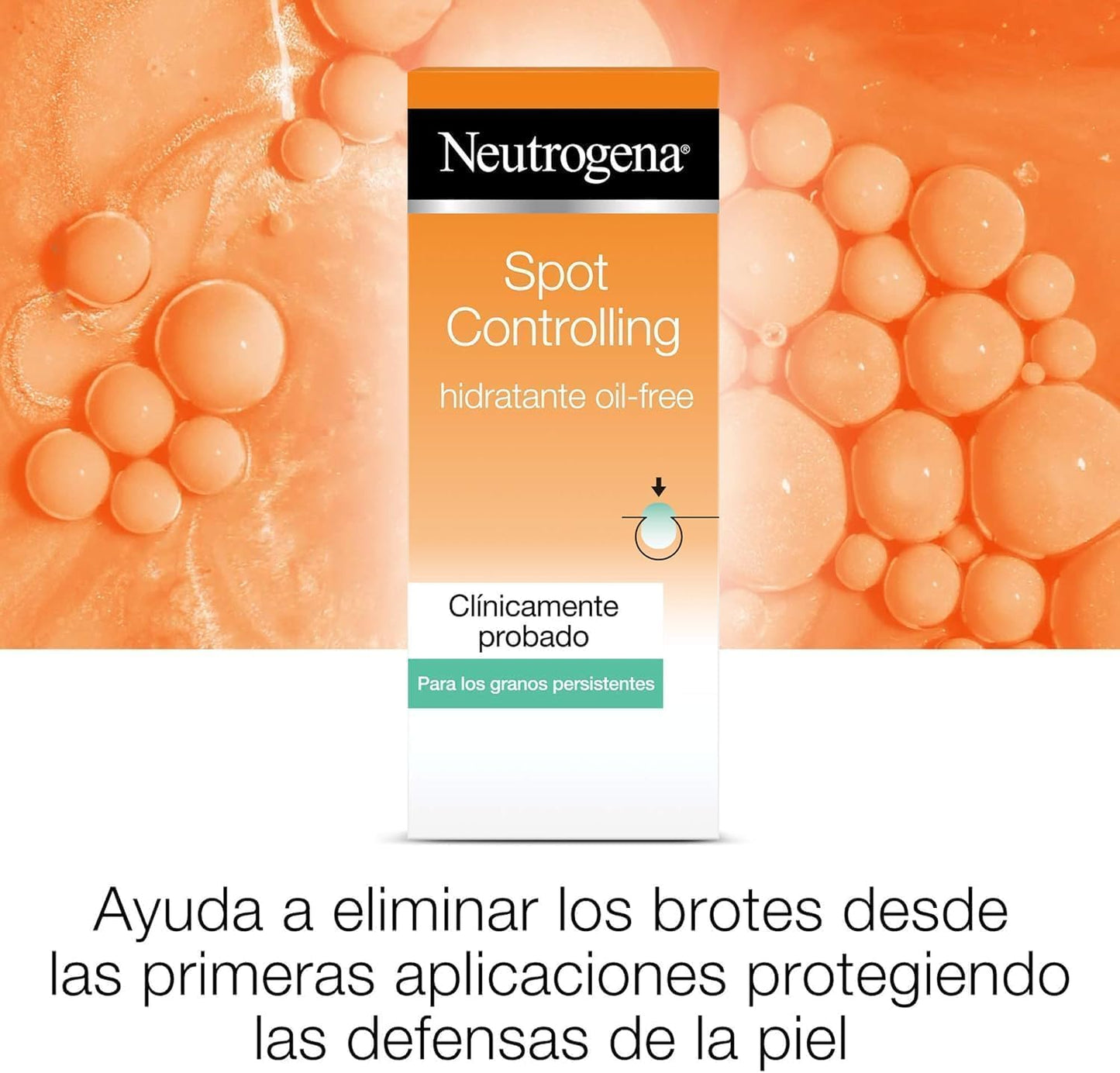Gel de limpeza facial Neutrogena Visibly Clear com hidratante e ácido salicílico para cuidados faciais