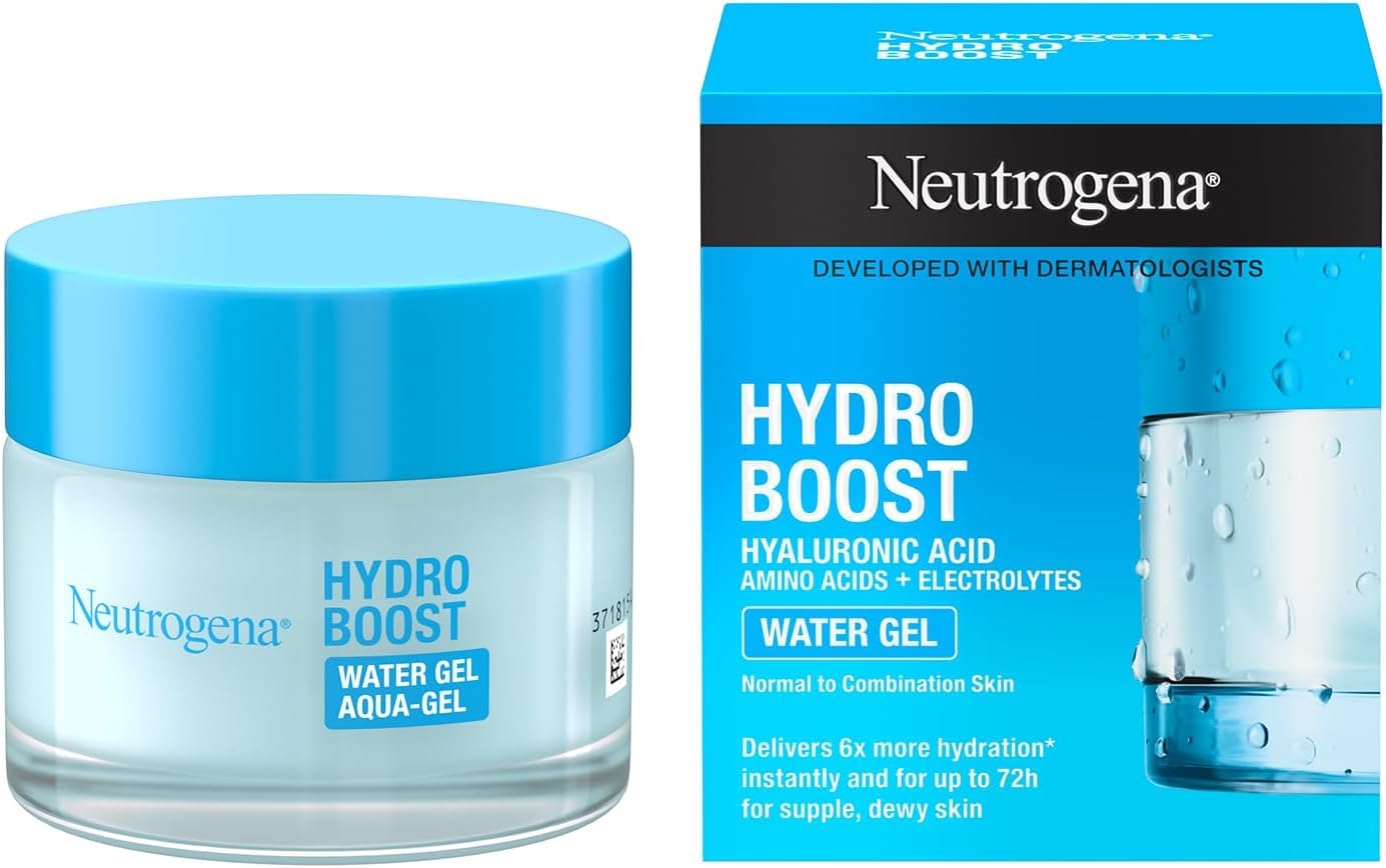 Gel Hidratante Facial Neutrogena com Ácido Hialurônico, 72 horas de hidratação para pele normal ou mista