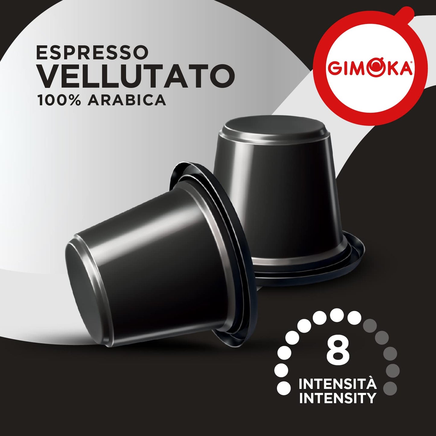 Kit degustação café Nespresso com 5 variedades de café intenso entre 6 e 13, produzido na Itália.