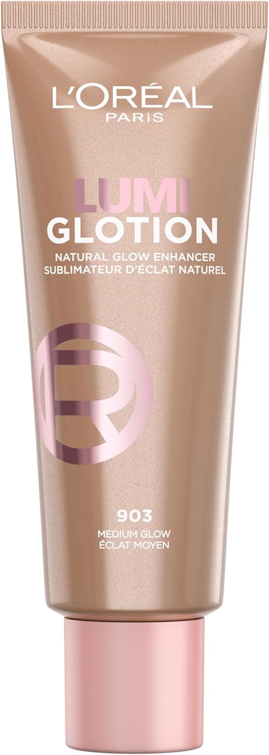 L'Oréal Paris Lumi Glotion fórmula iluminadora em tubo de 30 ml para um brilho radiante na sua pele