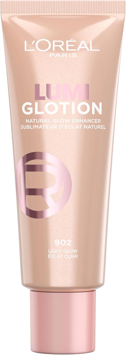 L'Oreal Paris Lumi Glotion fórmula iluminadora em tubo, ideal para realçar a luminosidade da pele
