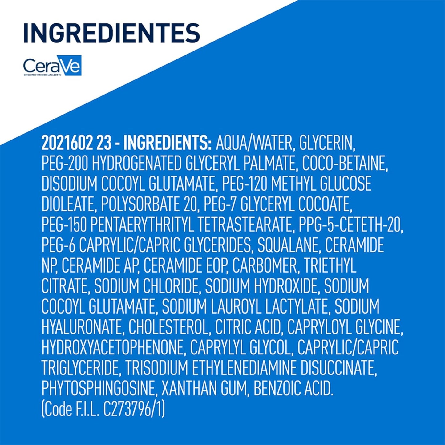 CeraVe óleo de limpeza espumante hidratante 473 ml para rosto e corpo com ácido hialurônico