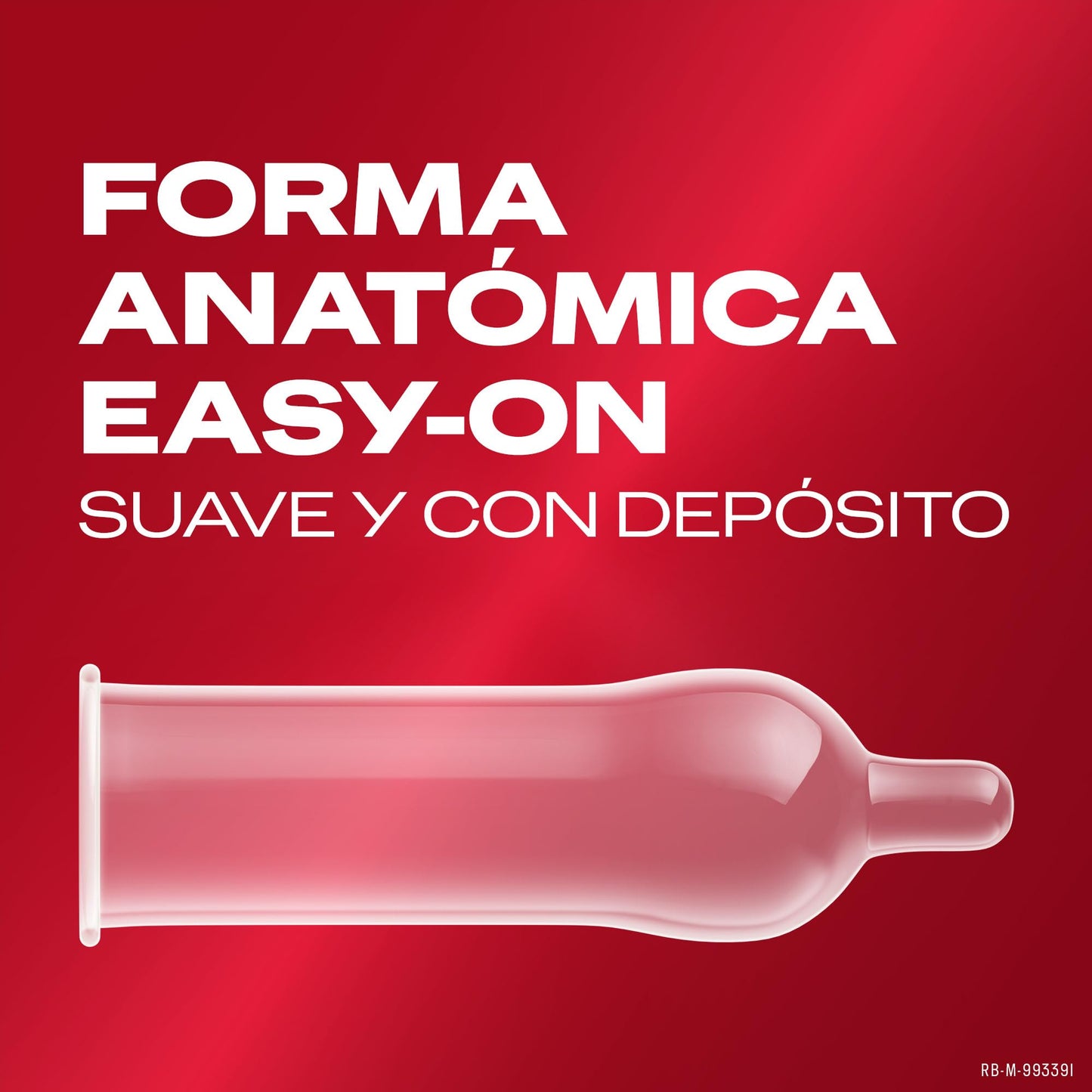 Pacote de preservativos Durex com forma anatômica Easy-On e design suave. Ideal para conforto e segurança.