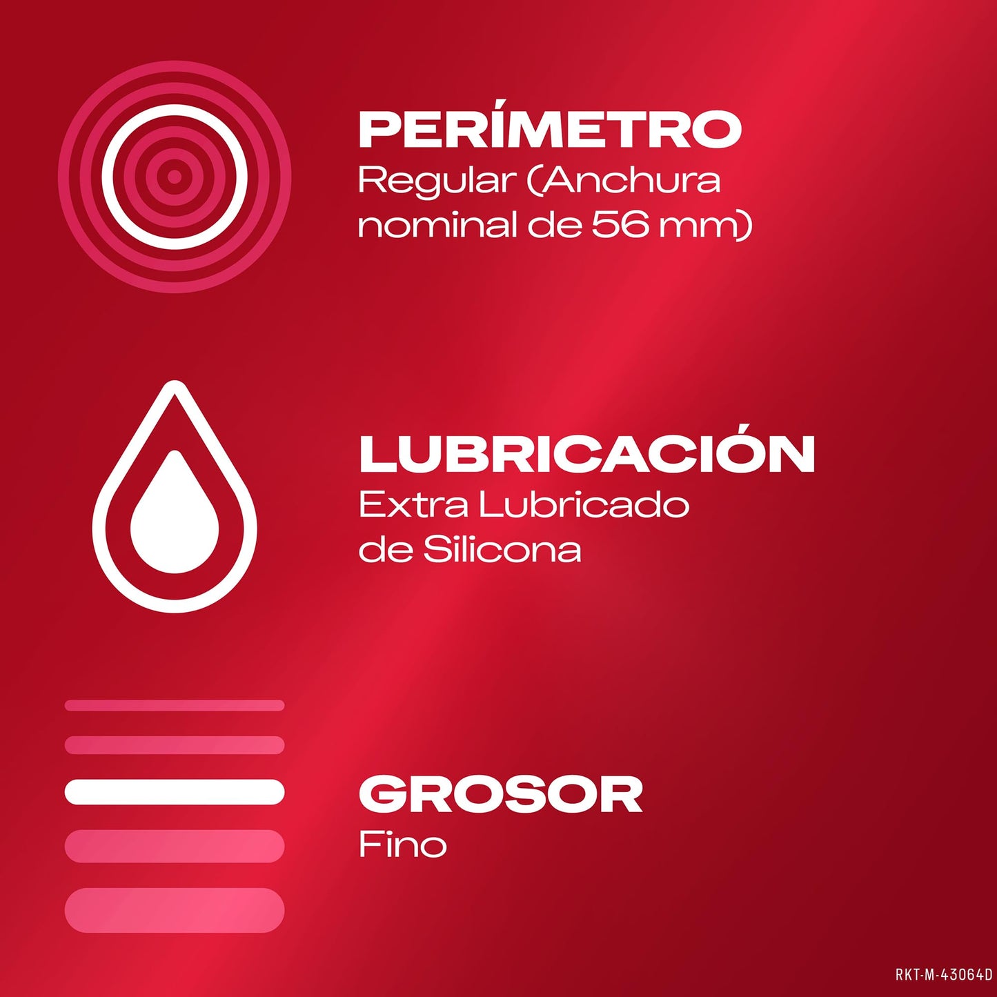 Pacote de preservativos Durex com lubrificação extra, fino e regular de 56 mm para conforto e proteção.