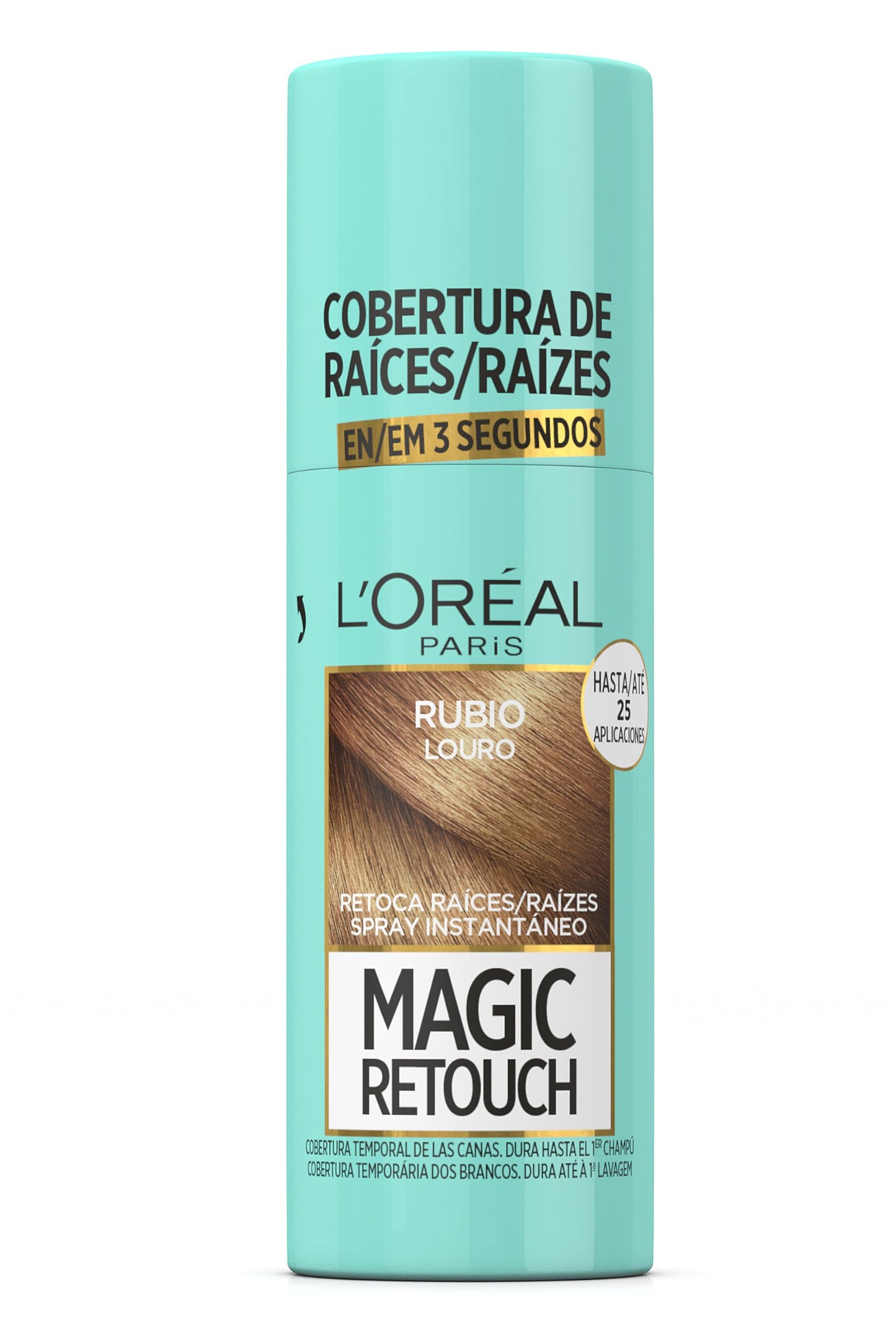 Spray retoca raízes L'Oreal Magic Retouch para cobrir cabelos grisalhos em instantes