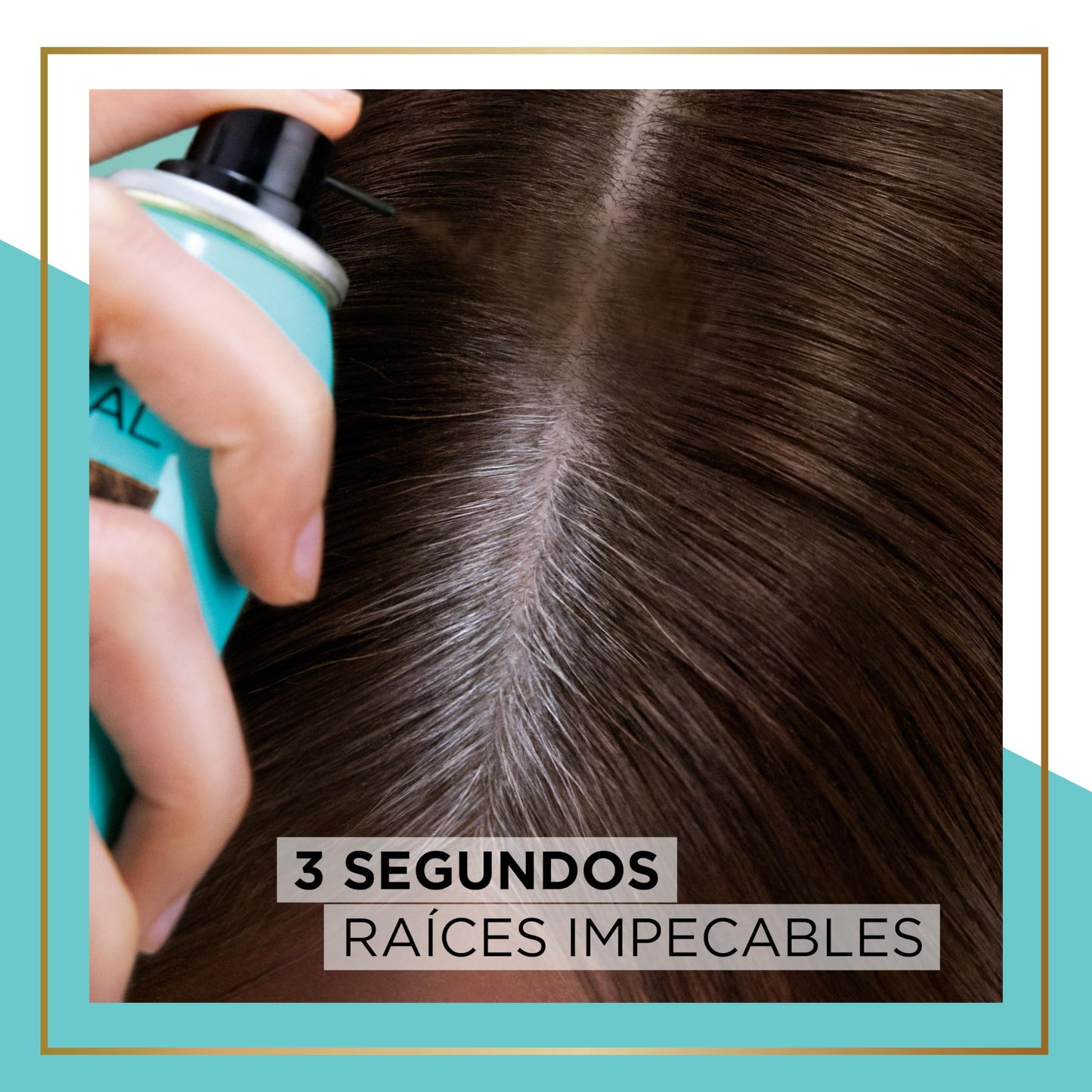 Spray retoca raízes L'Oreal para cobrir cabelos grisalhos rapidamente na aplicação