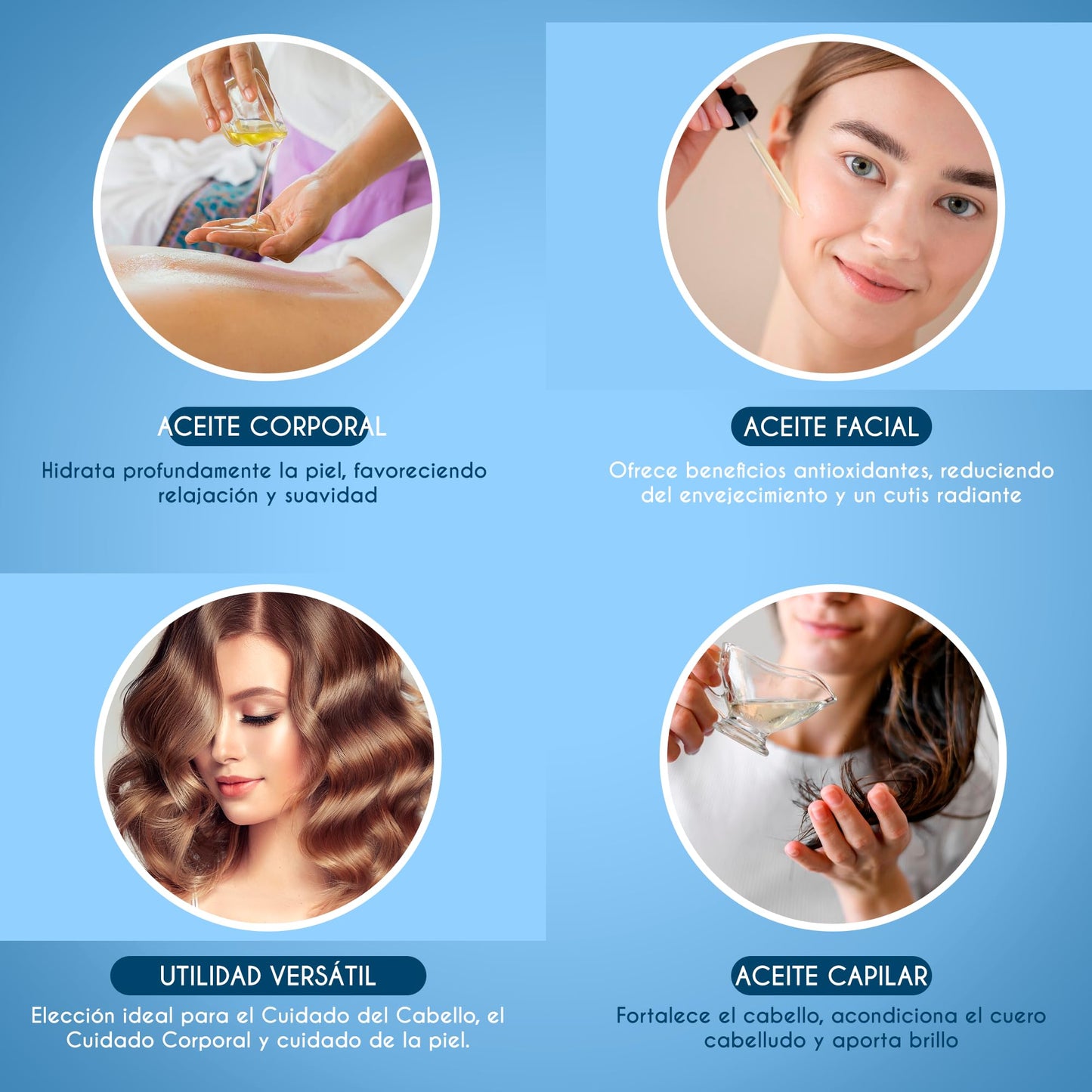 Vitamina E 100% natural cuidados faciais em frascos, ideal para hidratação e rejuvenescimento da pele