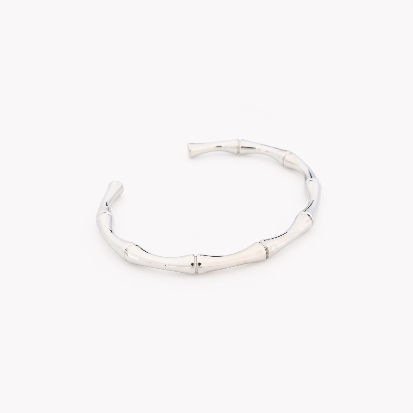 Pulseira em aço bambu rígida