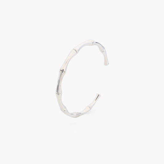 Rigid bamboo steel bracelet