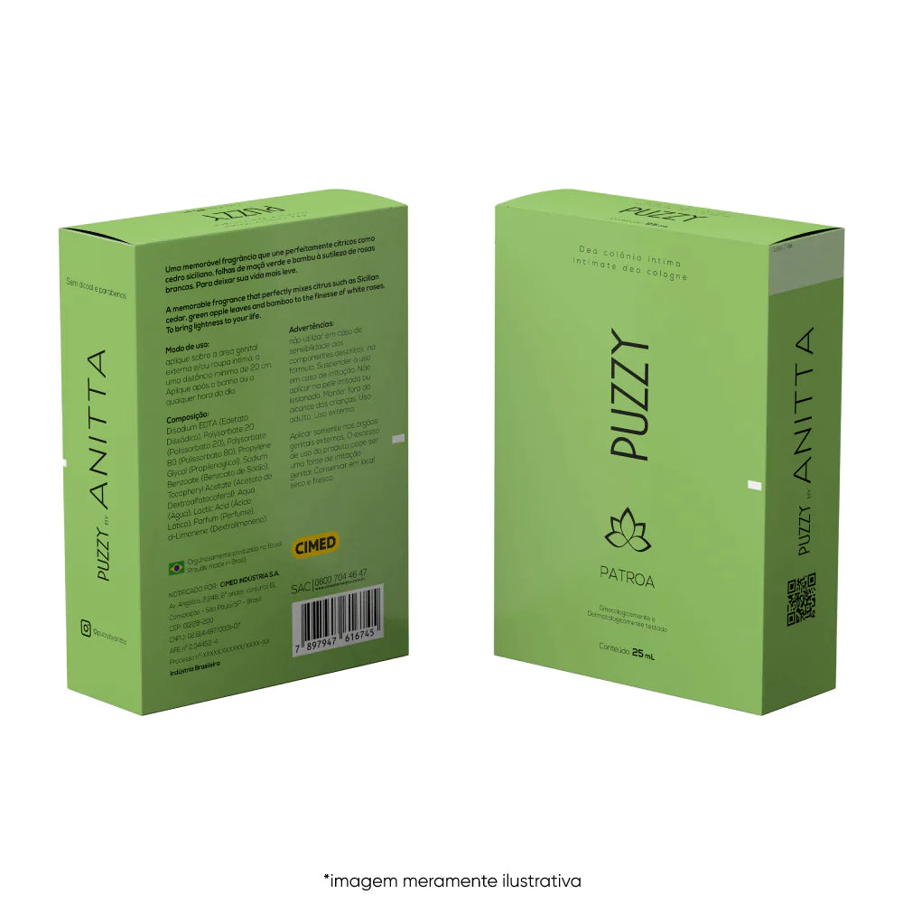 Puzzy By Anitta Deo Colônia Íntima PATROA 25ml - Terra de Estrelas