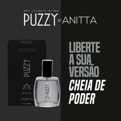 Puzzy By Anitta Deo Colônia Íntima 25ml - Pack de 3 - OFERTA COLAR FLOR DE LÓTUS!