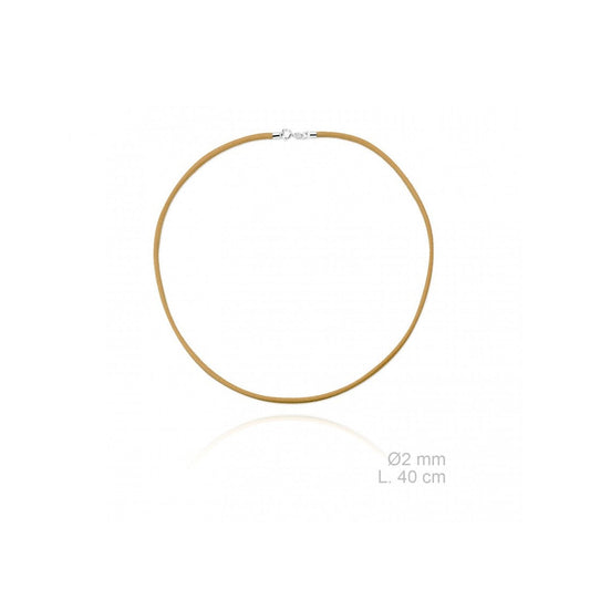 Gargantilha de couro trançado, 40 cm Carmo Joalheiros