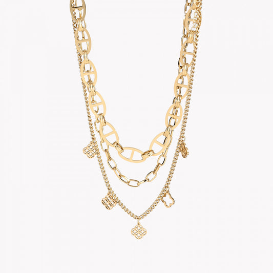 Pack of 3 simple steel necklaces