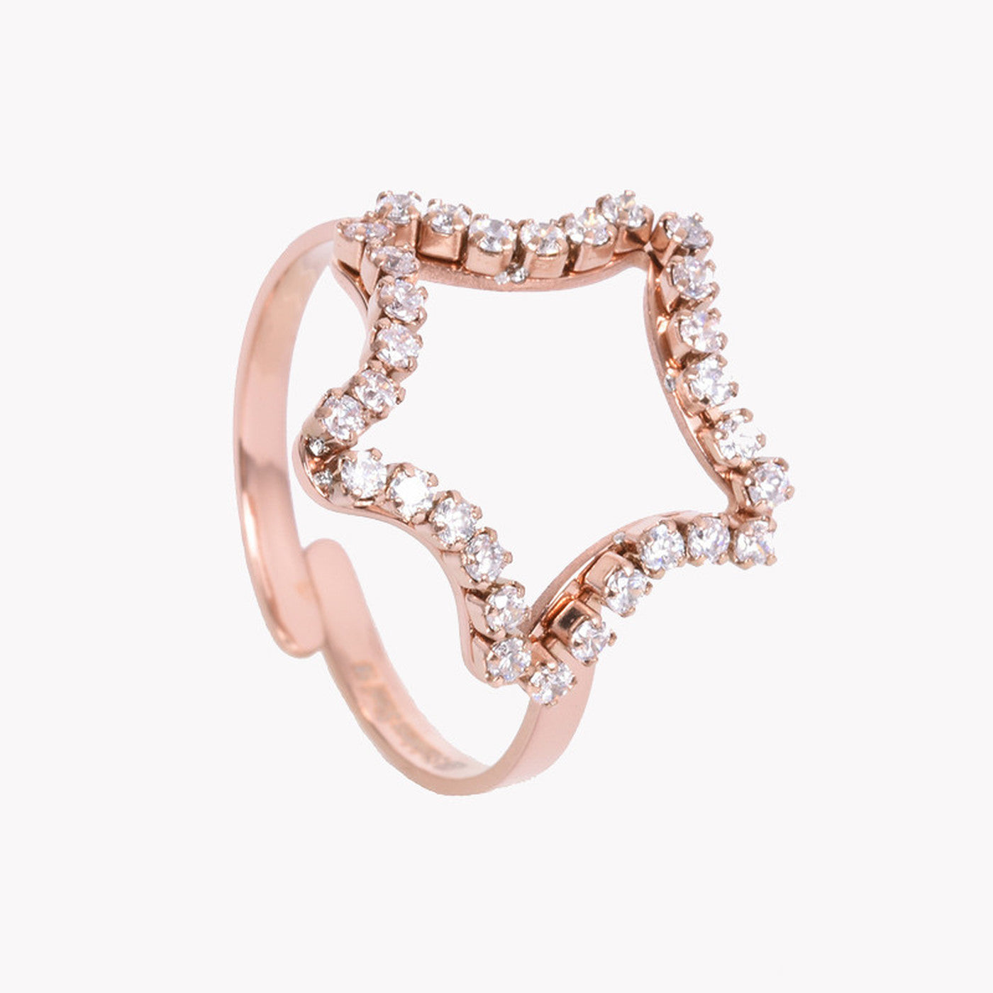 Anel em aço ajustável estrela - Terra de Estrelas