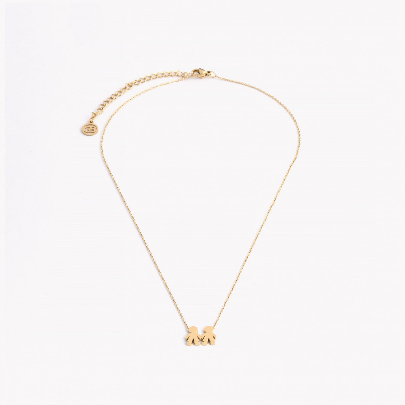 Collar de acero dos niños