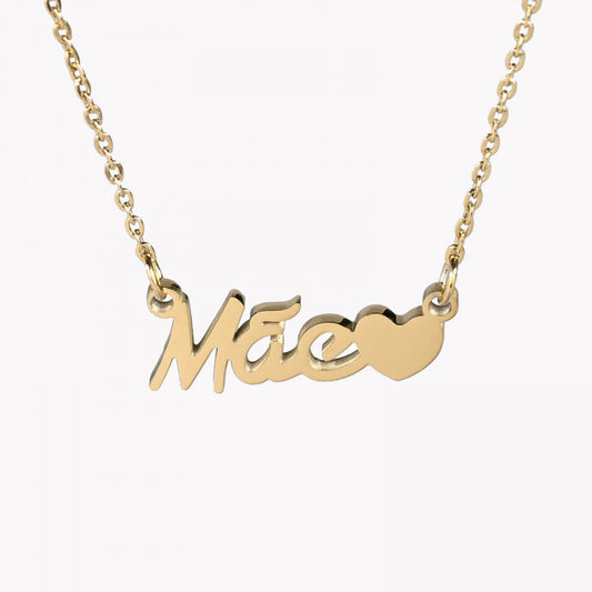 Fine steel necklace - MOTHER