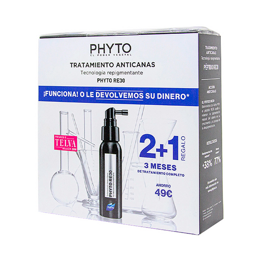 Phyto Paris Phyto Re30 Tratamento Anti-Cabelos Grisalhos 3x50ml