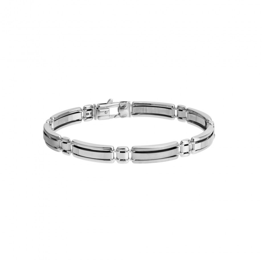 Bike Bracelet - silver for Men 