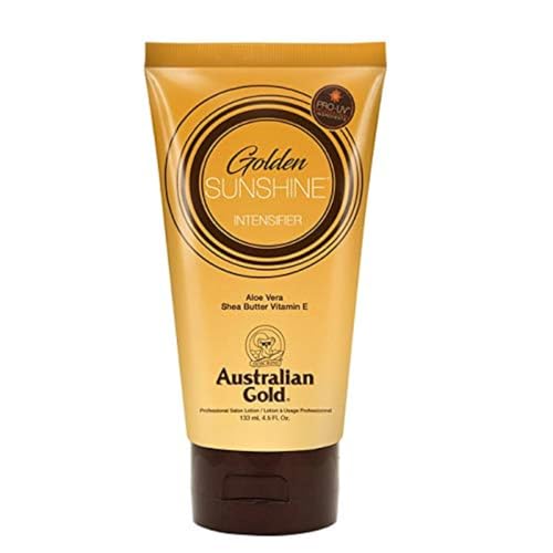 Australian Gold Loção Profissional Sunshine Golden Intensifier, cor Gold, 133ml (Pack de 2)