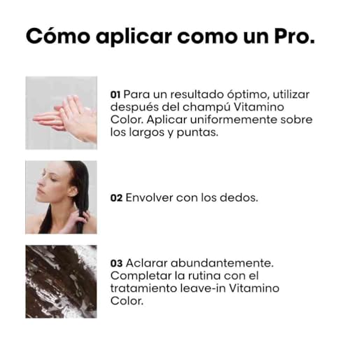 L'Oréal Professionnel, Condicionador Protetor de Cor com Resveratrol para Cabelos Tingidos, Vitamin Color, 200 ml